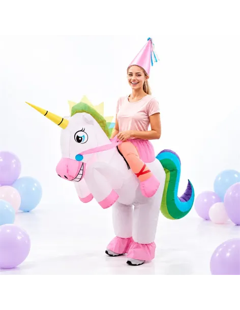 Disfraz de unicornio inflable fiestas 150-190cm | Infarta toys | Disfraces para fiestas