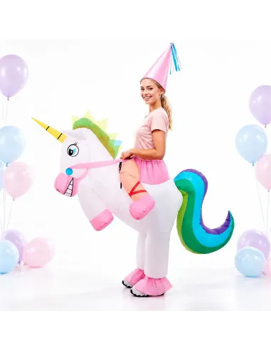 Disfraz de unicornio inflable fiestas 150-190cm | Infarta toys | Disfraces para fiestas