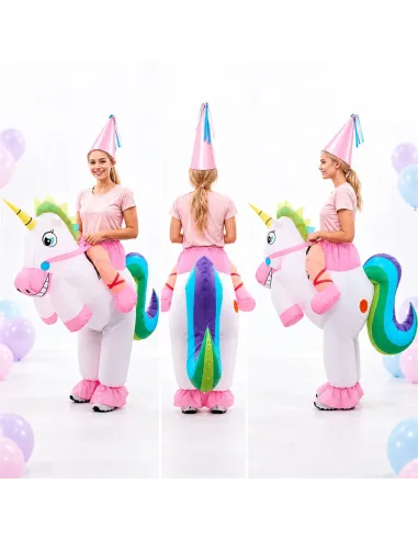 Disfraz de unicornio inflable fiestas 150-190cm | Infarta toys | Disfraces para fiestas