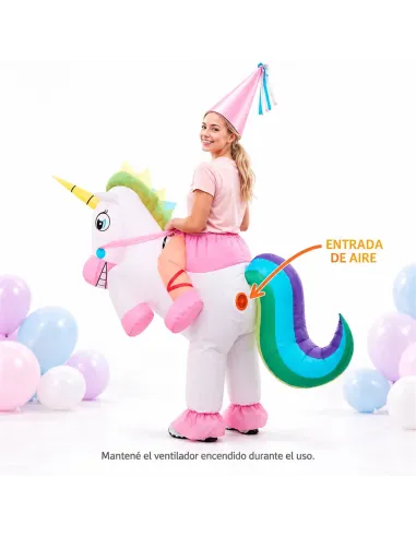 Disfraz de unicornio inflable fiestas 150-190cm | Infarta toys | Disfraces para fiestas