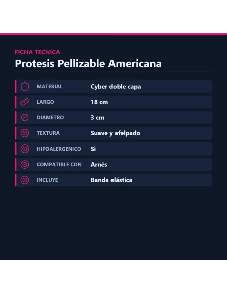 Protesis pellizcable americana f | Caiman | Fundas y extensiones