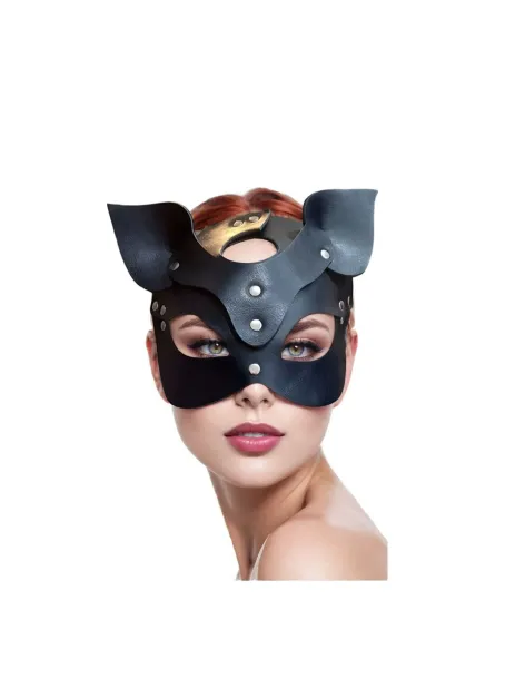 Mascara gatita ecocuero negro | Infarta fetish | Máscaras y antifaces