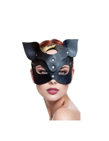 Mascara gatita ecocuero negro | Infarta fetish | Máscaras y antifaces