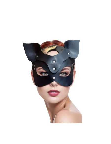 Mascara gatita ecocuero negro | Infarta fetish | Máscaras y antifaces