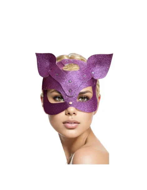 Mascara gatita glitter rosa | Infarta fetish | Máscaras y antifaces