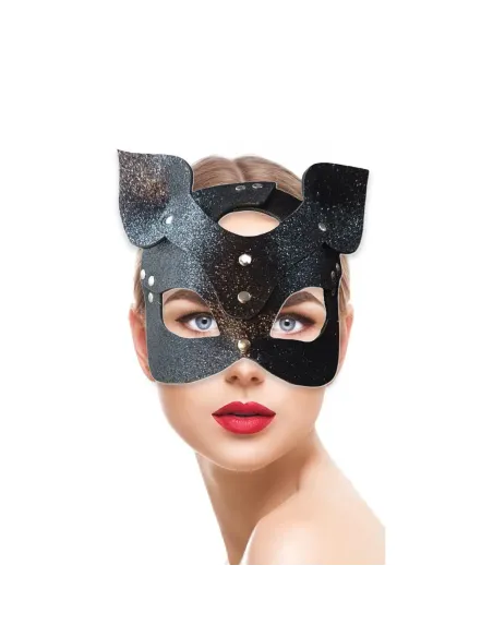 Mascara gatita glitter negro | Infarta fetish | Máscaras y antifaces