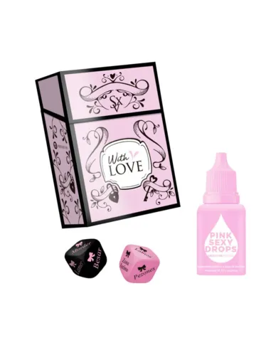 Love kit pink sexy drops! + dados clásicos | Sexitive | Juegos eróticos