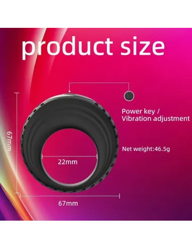 Anillo vibrador whirlwind tire secwell recargable con 10 modos usb | Secwell | Anillos