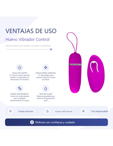 Vibrador debby estimulador clitoris control remoto | Pretty love | Bolas y huevos vaginales