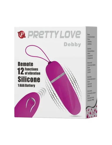 Vibrador debby estimulador clitoris control remoto | Pretty love | Bolas y huevos vaginales