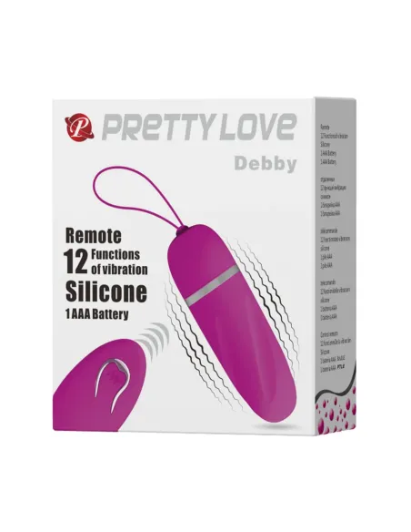 Vibrador debby estimulador clitoris control remoto | Pretty love | Bolas y huevos vaginales