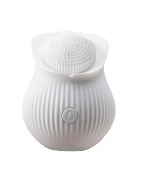 Vibrador white rose estimulador clitoris usb recargable 10 funciones 6cmx7cm | S-hande | Estimuladores clítoris