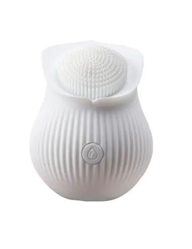 Vibrador white rose estimulador clitoris usb recargable 10 funciones 6cmx7cm | S-hande | Estimuladores clítoris