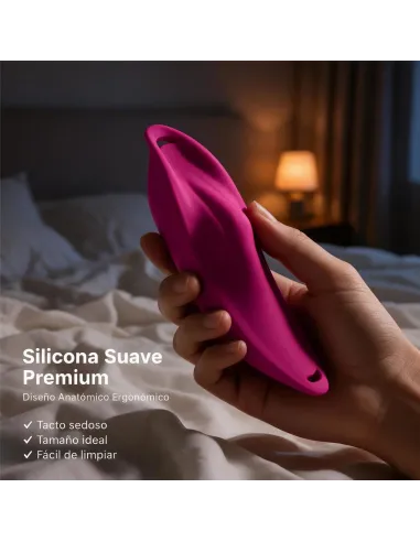 Vibrador tanga control remoto 9 funciones para estimular y jugar en pareja - usb silicona | S-hande | Estimuladores clítoris