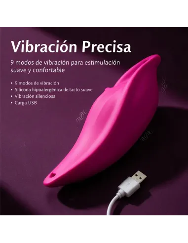 Vibrador tanga control remoto 9 funciones para estimular y jugar en pareja - usb silicona | S-hande | Estimuladores clítoris