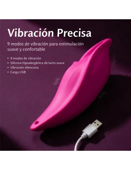 Vibrador tanga control remoto 9 funciones para estimular y jugar en pareja - usb silicona | S-hande | Estimuladores clítoris