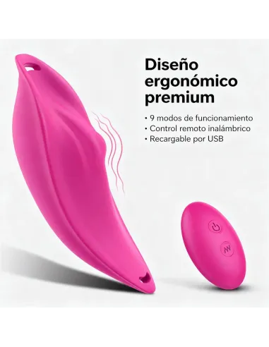 Vibrador tanga control remoto 9 funciones para estimular y jugar en pareja - usb silicona | S-hande | Estimuladores clítoris
