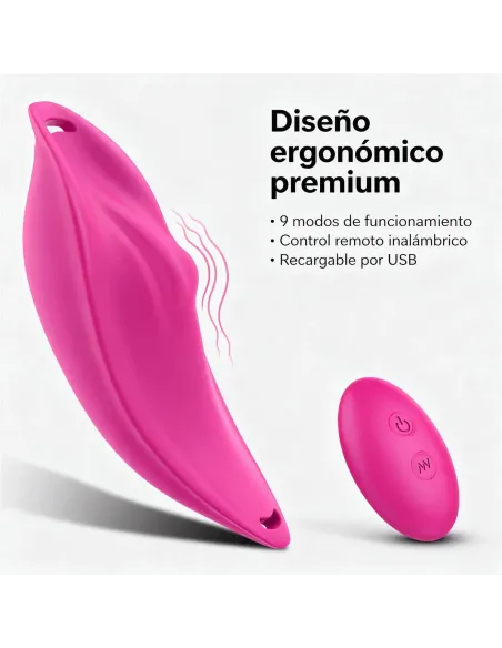 Vibrador tanga control remoto 9 funciones para estimular y jugar en pareja - usb silicona | S-hande | Estimuladores clítoris