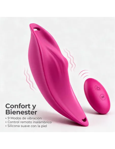 Vibrador tanga control remoto 9 funciones para estimular y jugar en pareja - usb silicona | S-hande | Estimuladores clítoris
