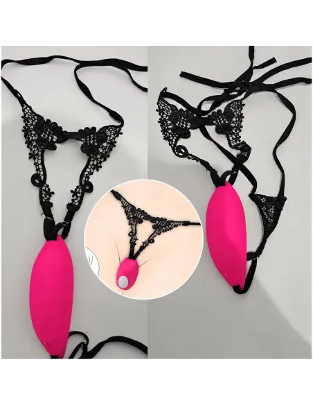 Vibrador tanga control remoto 9 funciones para estimular y jugar en pareja - usb silicona | S-hande | Estimuladores clítoris
