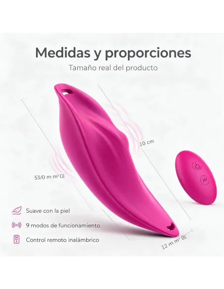 Vibrador tanga control remoto 9 funciones para estimular y jugar en pareja - usb silicona | S-hande | Estimuladores clítoris