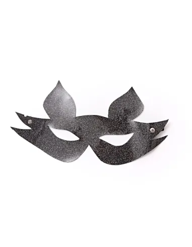 Máscara zorrita destello negro | Infarta fetish | Máscaras y antifaces