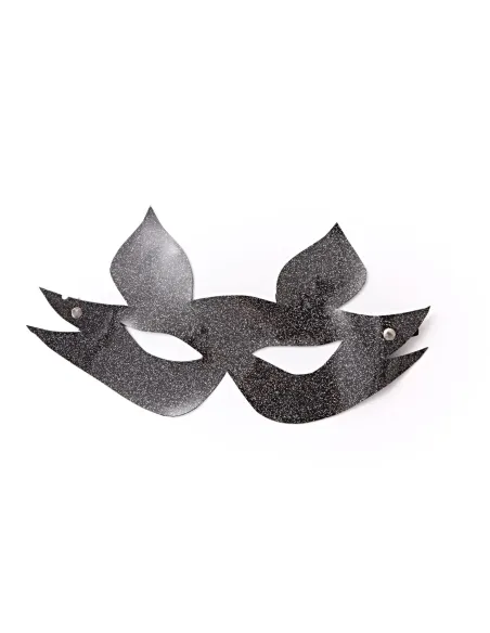 Máscara zorrita destello negro | Infarta fetish | Máscaras y antifaces
