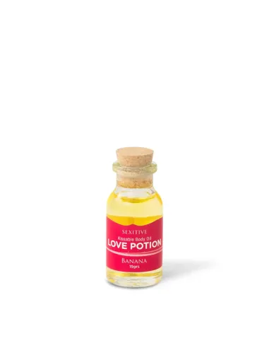 Mini aceite comestible love potion banana 15ml | Sexitive | Comestibles