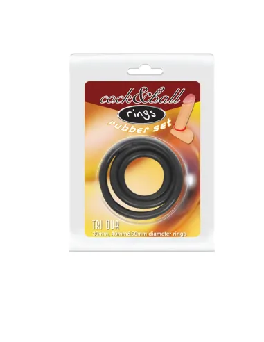 Set 3 anillos rubber | Baile | Anillos
