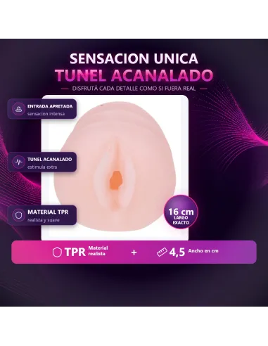 Masturbador vagina 16cm x 4,5cm | Baile