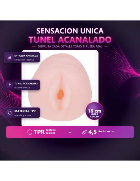 Masturbador vagina 16cm x 4,5cm | Baile