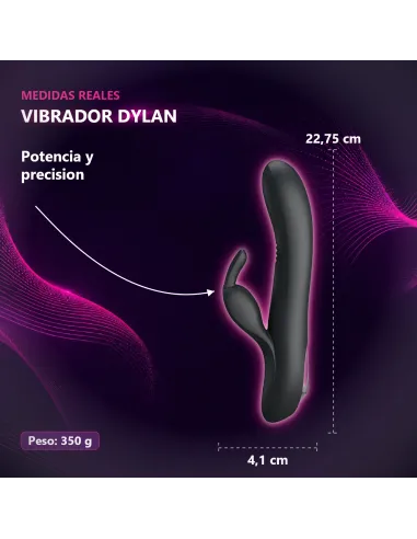 Vibrador dylan 7 funciones waving usb recargable | Pretty love | Vibradores