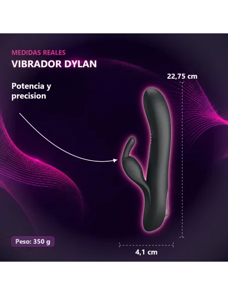Vibrador dylan 7 funciones waving usb recargable | Pretty love | Vibradores