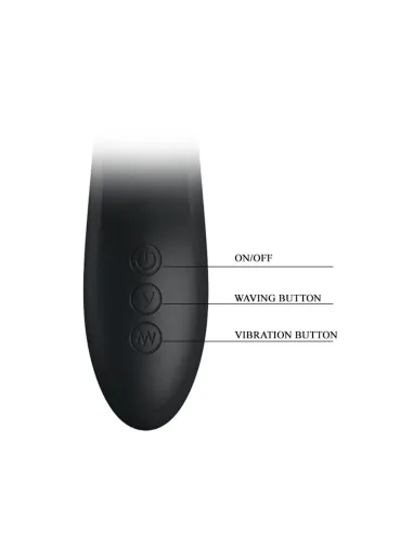 Vibrador dylan 7 funciones waving usb recargable | Pretty love | Vibradores