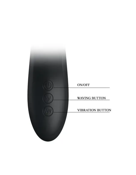 Vibrador dylan 7 funciones waving usb recargable | Pretty love | Vibradores