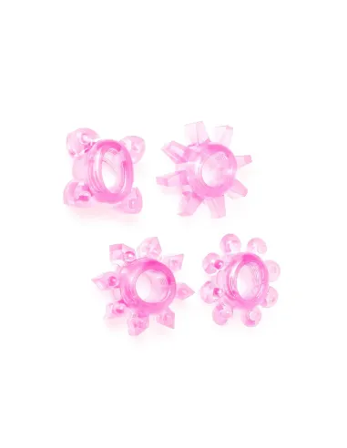Set 4 anillos elásticos bulk. fuerte erección y más tiempo de placer - colores surtidos | Infarta toys | Anillos