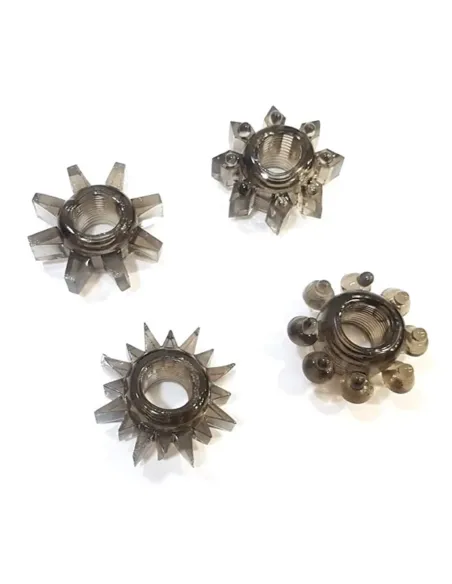 Set 4 anillos elásticos bulk. fuerte erección y más tiempo de placer - colores surtidos | Infarta toys | Anillos