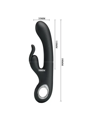 Vibrador carina punto g clitoris usb recargable silicona 12 funciones | Pretty love | Calor