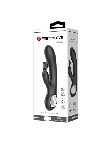 Vibrador carina punto g clitoris usb recargable silicona 12 funciones | Pretty love | Calor