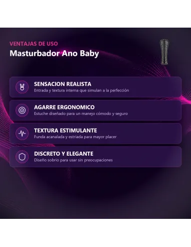 Masturbador ano baby pussy 560grs 24cm x 9cm | Pretty love | Garage: unidades en ¡liquidación!