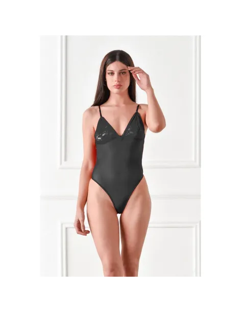Body de tul y encaje negro | Malena | Bodies