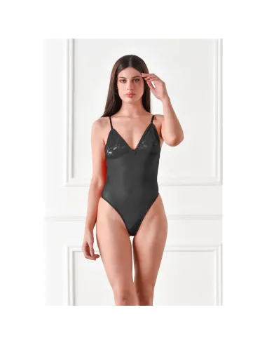 Body de tul y encaje negro | Malena | Bodies