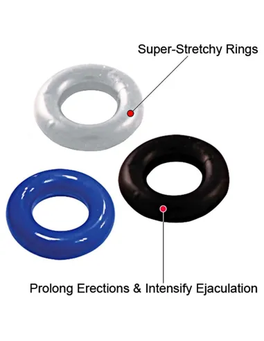 Set 3 anillos elasticos | Infarta toys | Anillos