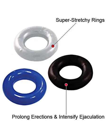 Set 3 anillos elasticos | Infarta toys | Anillos