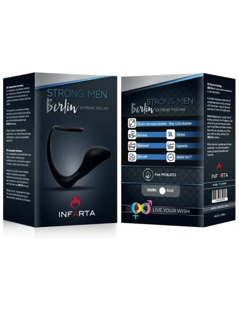Estimulador berlin para prostata con anillo | Infarta toys | Dildos