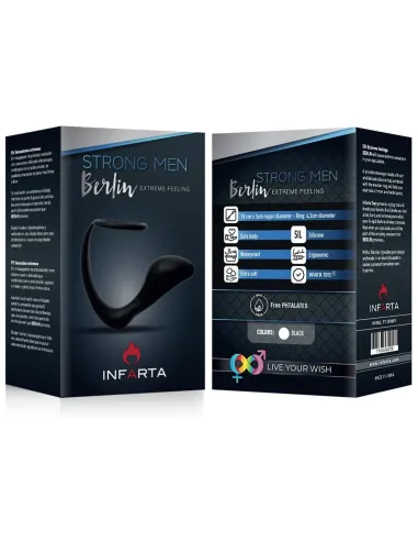 Estimulador berlin para prostata con anillo | Infarta toys | Dildos
