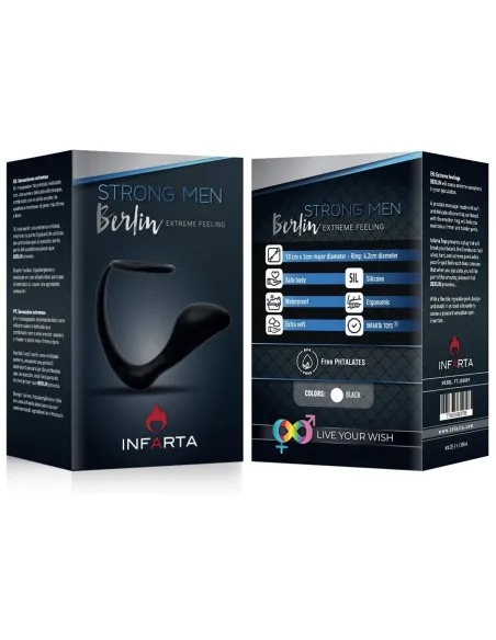 Estimulador berlin para prostata con anillo | Infarta toys | Dildos
