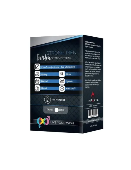 Estimulador berlin para prostata con anillo | Infarta toys | Dildos