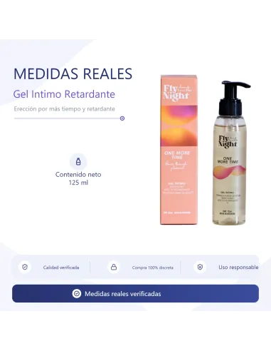 Gel intimo retardante one more time 125ml | Fly night | Retardante