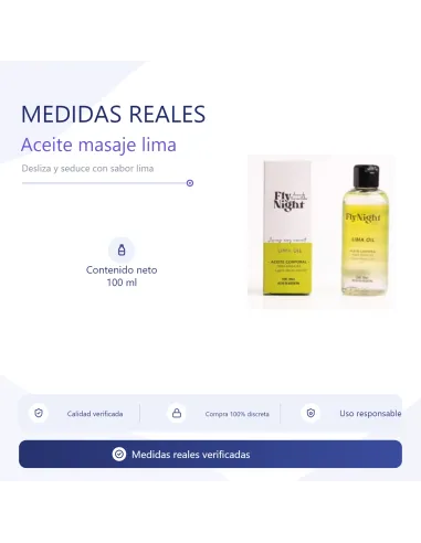 Aceite masaje lima 100ml | Fly night | Corporales
